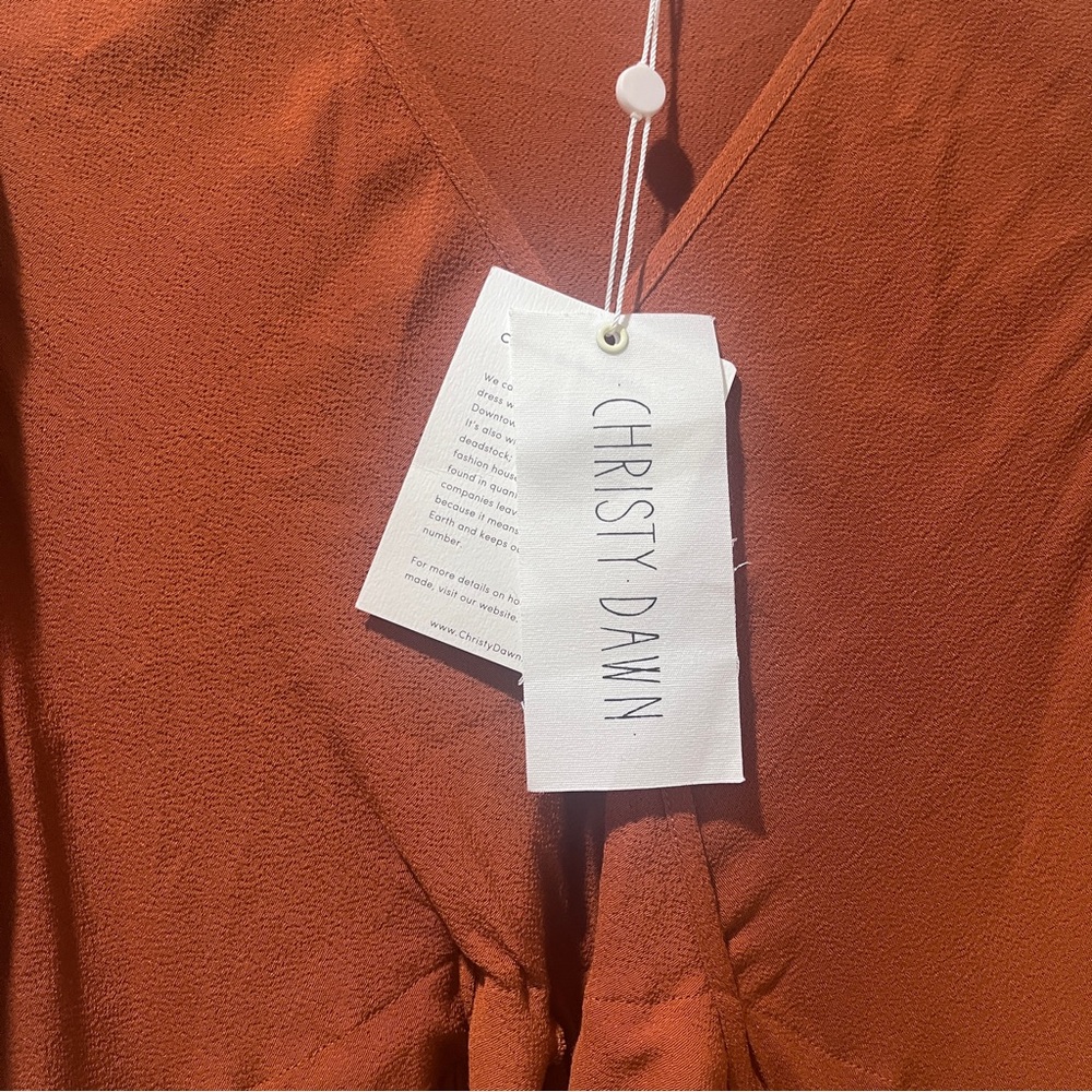 NWT Christy Dawn Dahlia Dress - XS - Rust - Picture 9 of 11